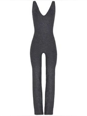 Wolford Shimmer Jumpsuit Black/Silver Lurex